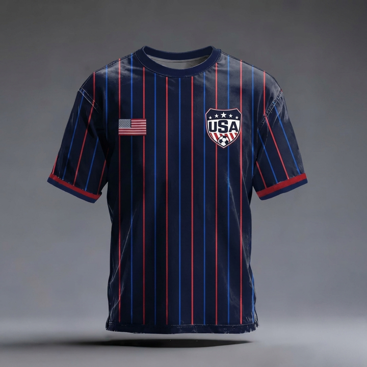 T-shirt de football décontracté pour hommes