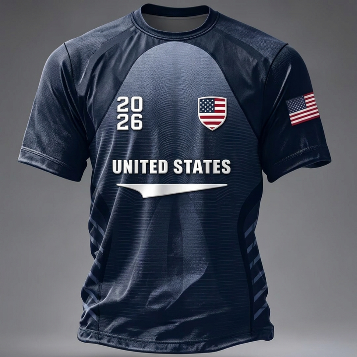 T-shirt de fan de football imprimé pour hommes