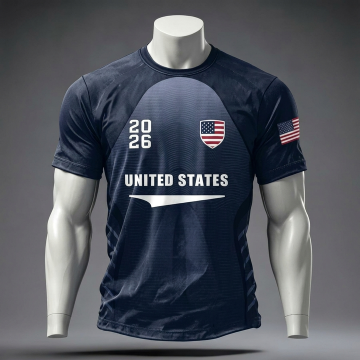 T-shirt de fan de football imprimé pour hommes