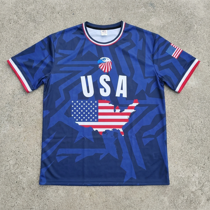T-shirt Carte Soccer USA pour Hommes