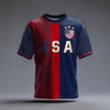 Chemise de football plus size pour hommes