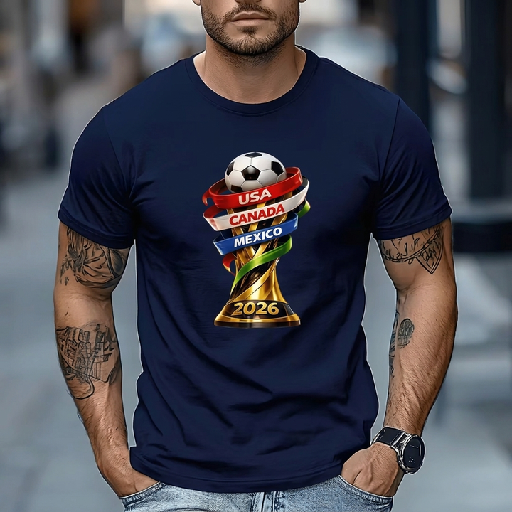 T-shirt graphique de football pour hommes