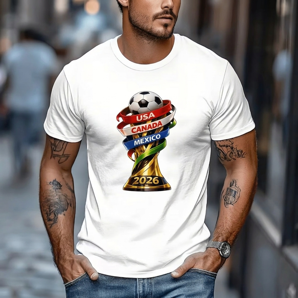 T-shirt graphique de football pour hommes