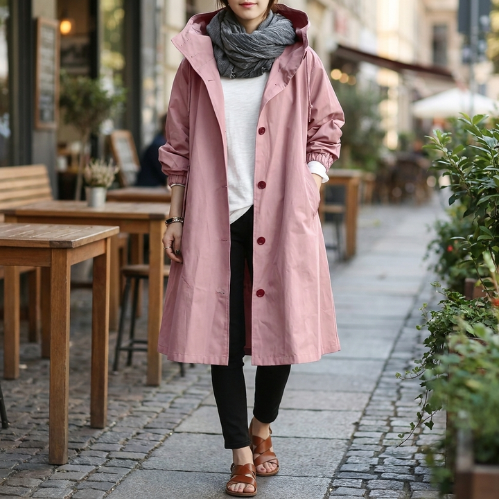 Manteau de Pluie pour Femme – Vêtements Tendance pour Jours Humides