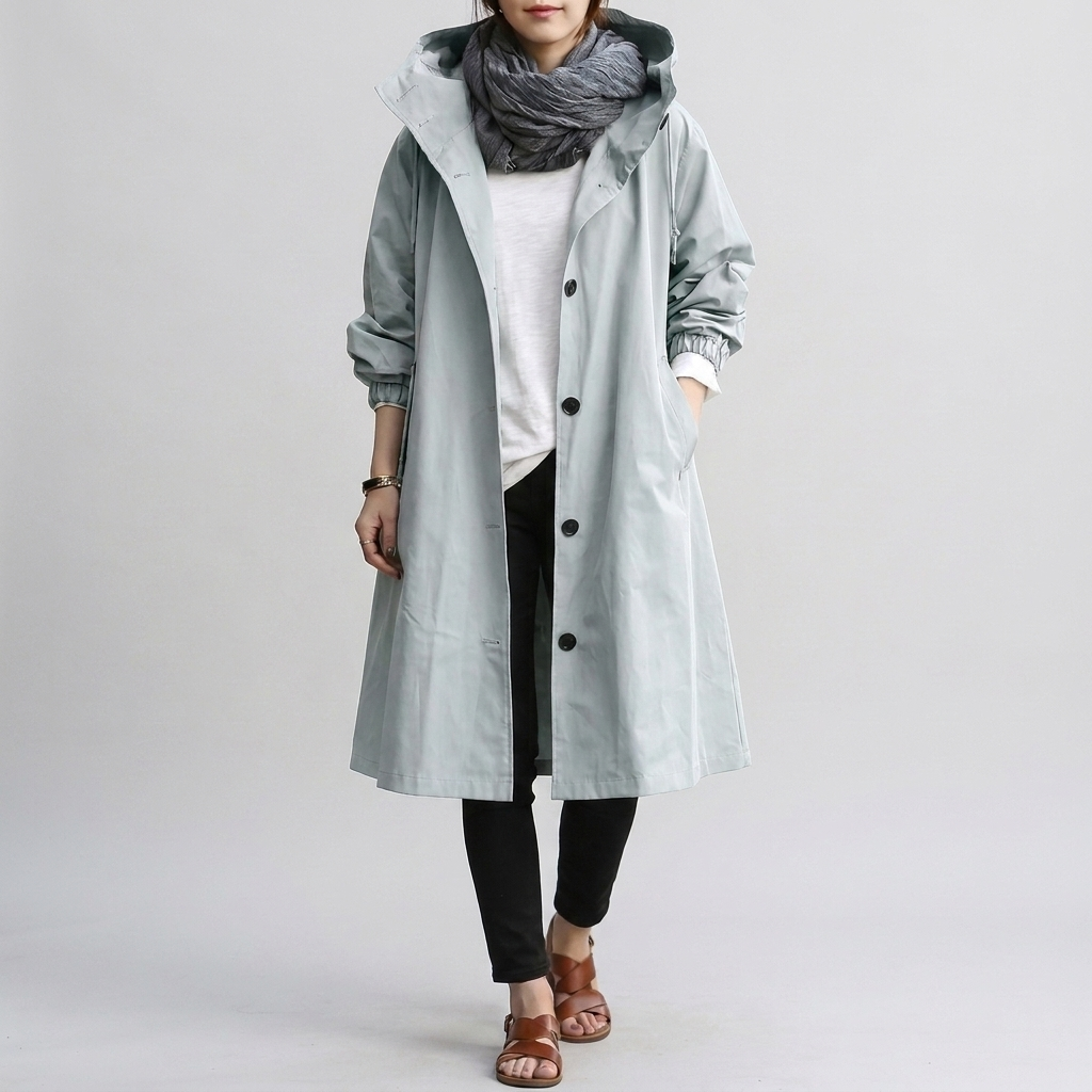 Manteau de Pluie pour Femme – Vêtements Tendance pour Jours Humides