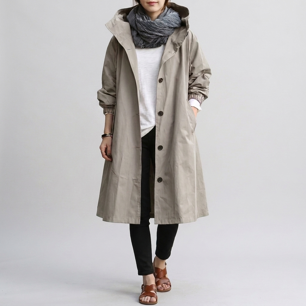 Manteau de Pluie pour Femme – Vêtements Tendance pour Jours Humides