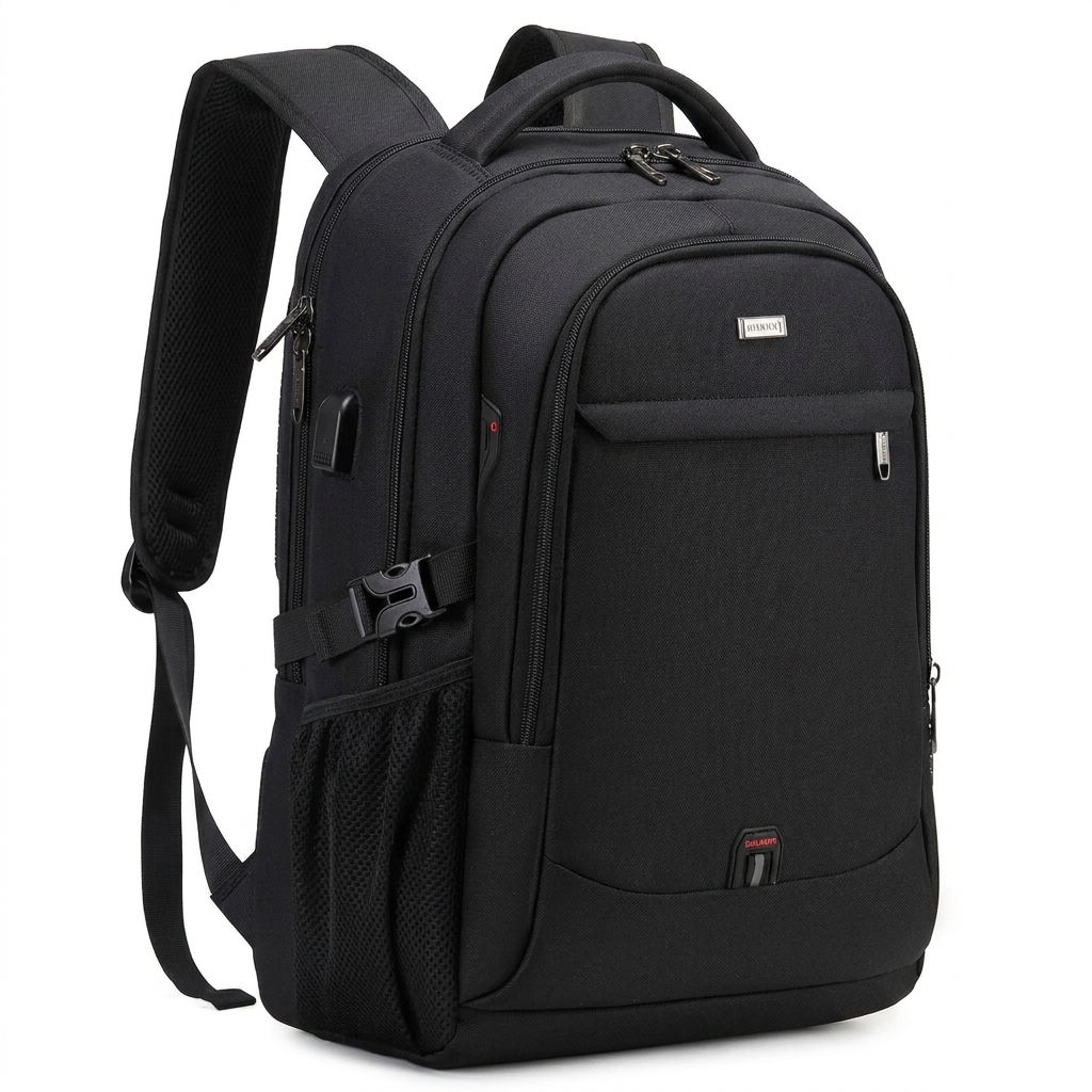 Sac à dos étanche pour ordinateur portable et voyage avec compartiments organisés