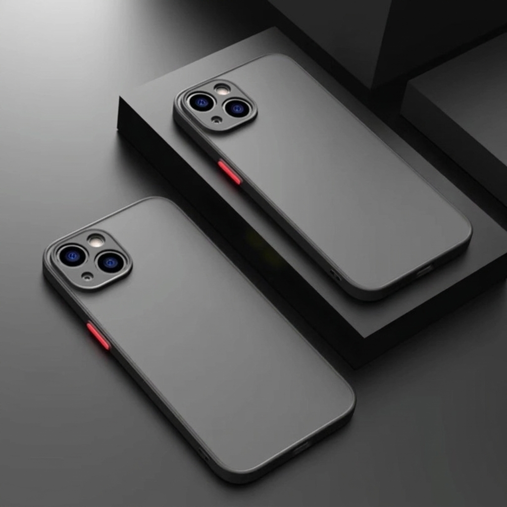 Coque de téléphone en acrylique minimaliste transparente