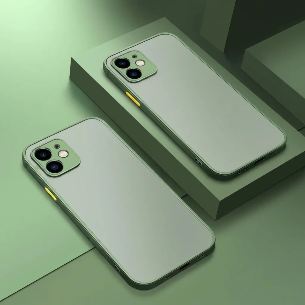 Coque de téléphone en acrylique minimaliste transparente