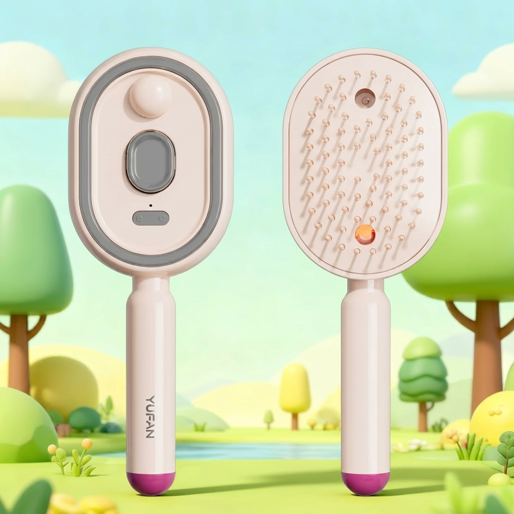 Brosse de cheveux massage airbag intelligente avec spray d'huile essentielle