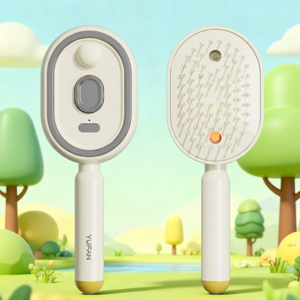 Brosse de cheveux massage airbag intelligente avec spray d'huile essentielle