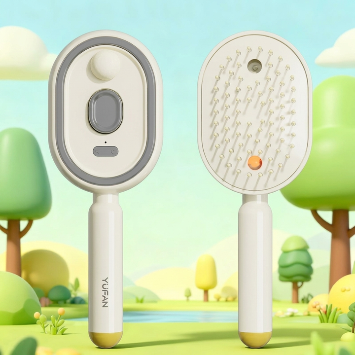 Brosse de cheveux massage airbag intelligente avec spray d'huile essentielle