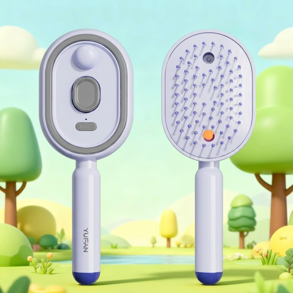 Brosse de cheveux massage airbag intelligente avec spray d'huile essentielle