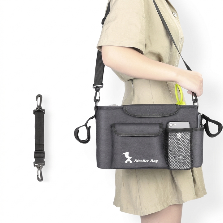 Sac de Rangement pour Poussette Multi-Poches