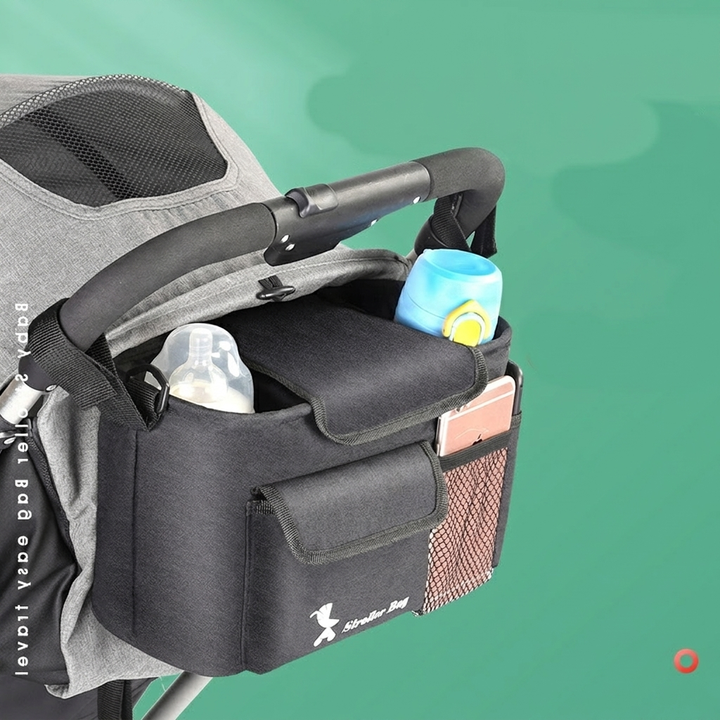 Sac de Rangement pour Poussette Multi-Poches