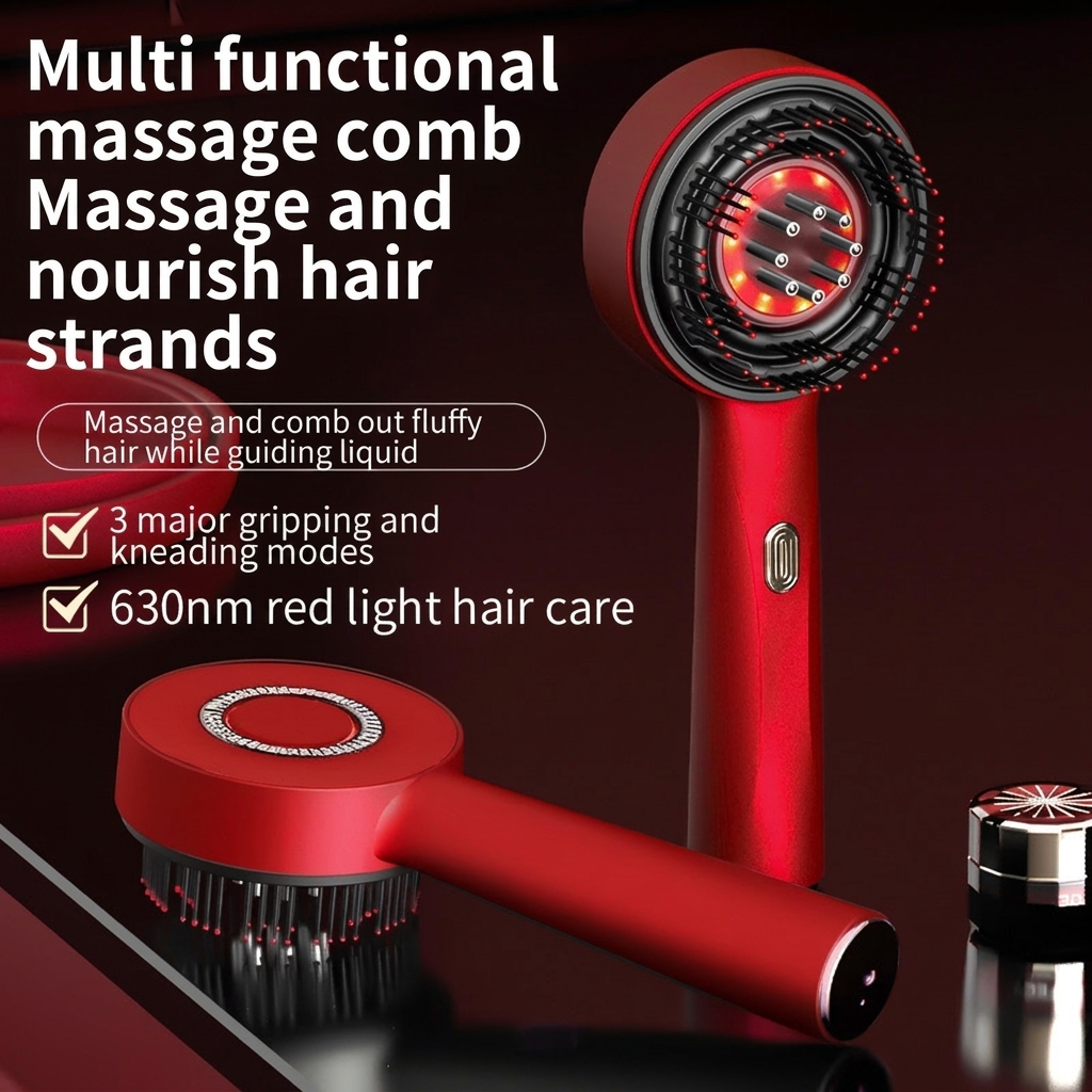 Peigne Électrique de Massage du Cuir Chevelu