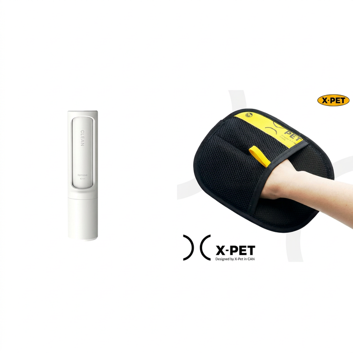 Outil portable de nettoyage des poils d'animaux auto-nettoyant