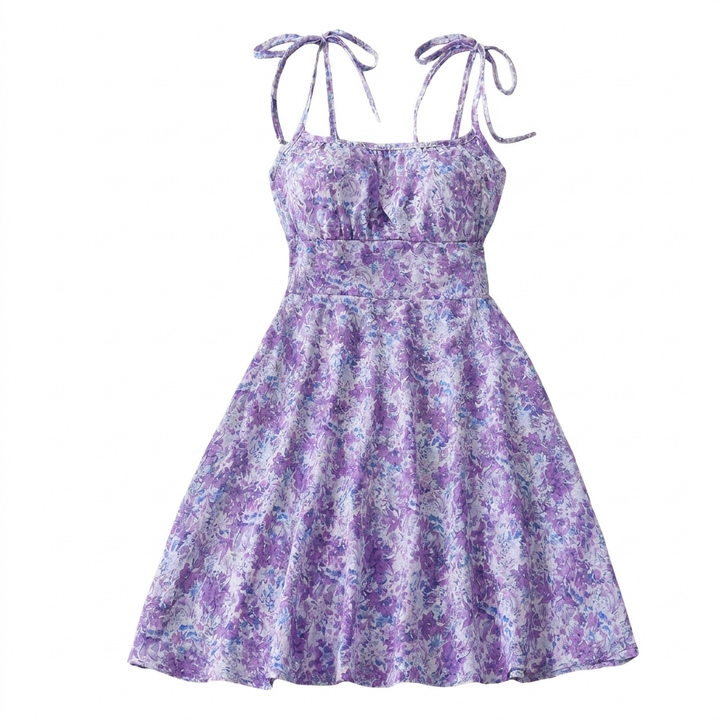 Robe A-Line Fleurie Douce pour Femme