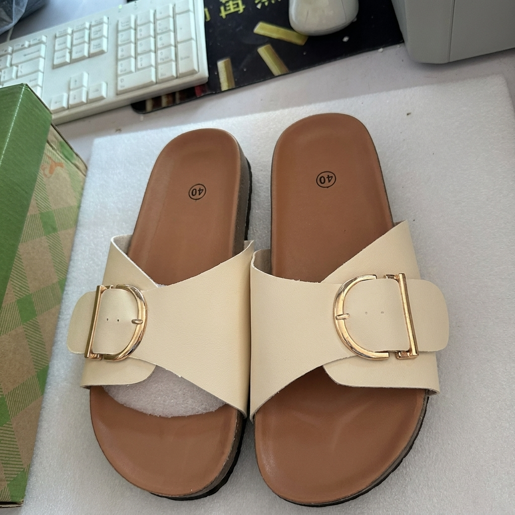Chausson à plateforme en gâteau éponge pour femmes
