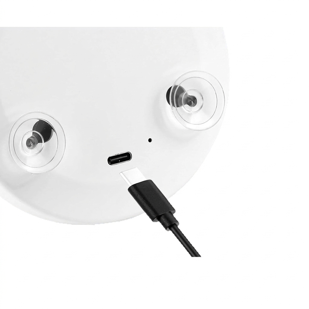 Miroir de maquillage LED agrandissant rond de 10 cm avec ventouse