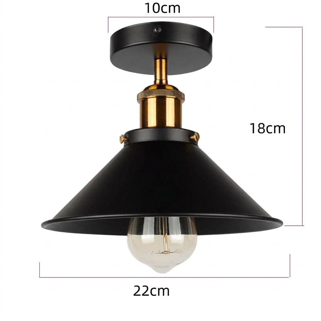 Lampe de Plafond Ferme Industrielle