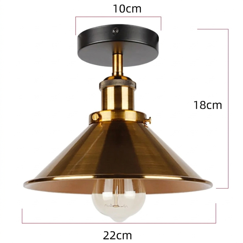 Lampe de Plafond Ferme Industrielle