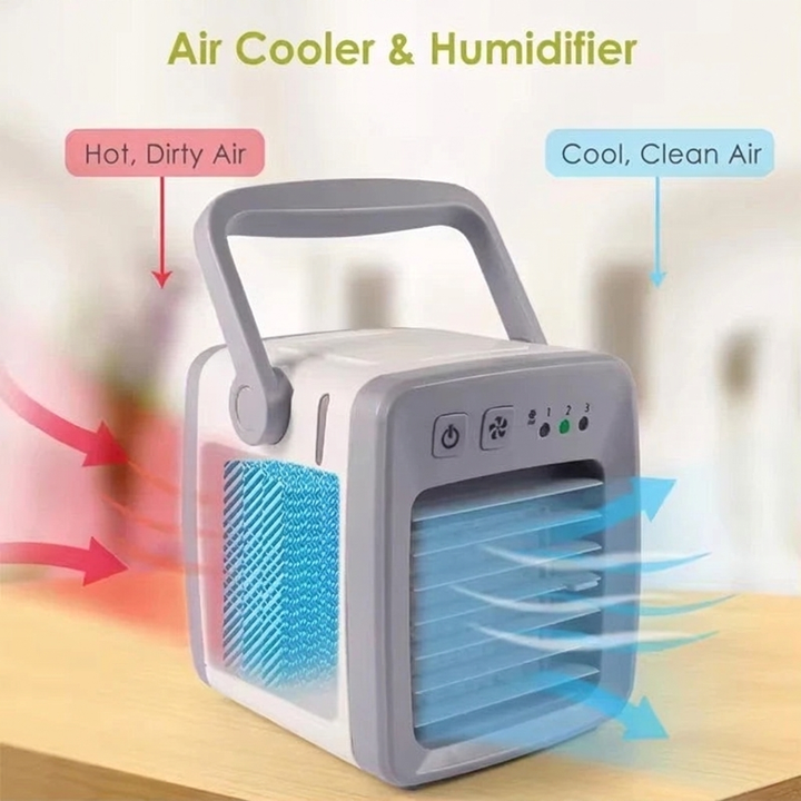 Climatiseur Portable Unisexe 4-en-1 avec Humidificateur & Purificateur