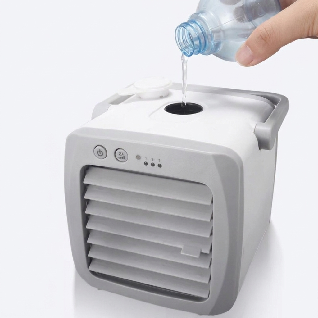 Climatiseur Portable Unisexe 4-en-1 avec Humidificateur & Purificateur