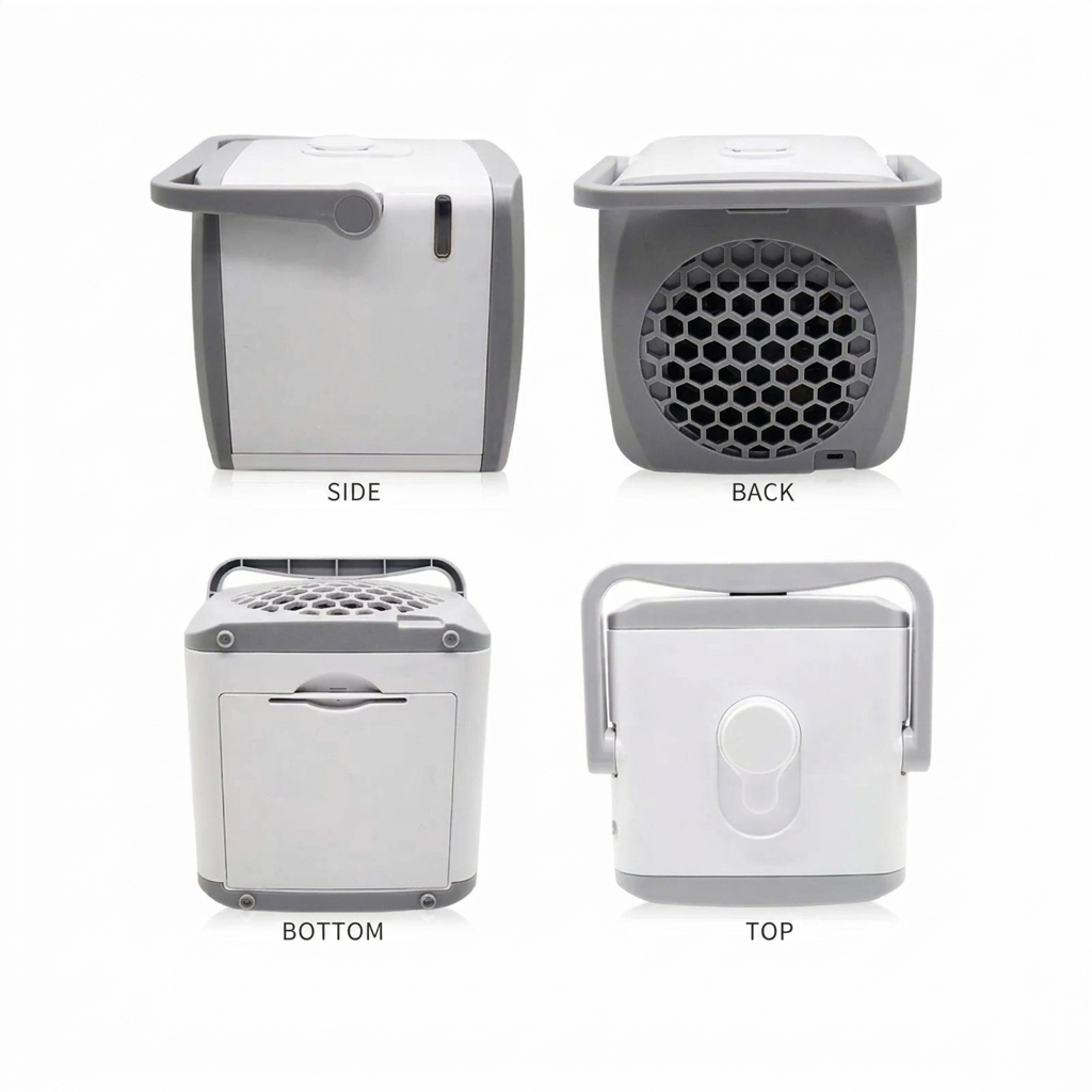 Climatiseur Portable Unisexe 4-en-1 avec Humidificateur & Purificateur