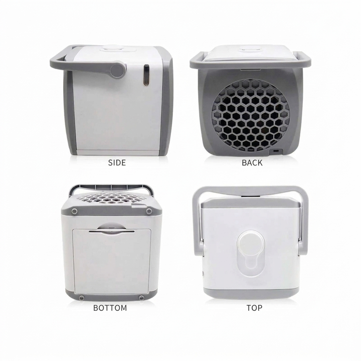 Climatiseur Portable Unisexe 4-en-1 avec Humidificateur & Purificateur
