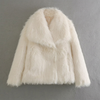 Veste en fausse fourrure pour femme