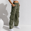 Jeans Cargo Taille Haute Tendance pour Femme