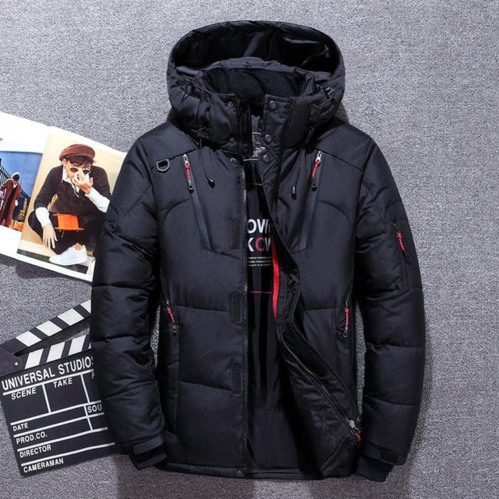 Veste isolante pour homme avec capuche