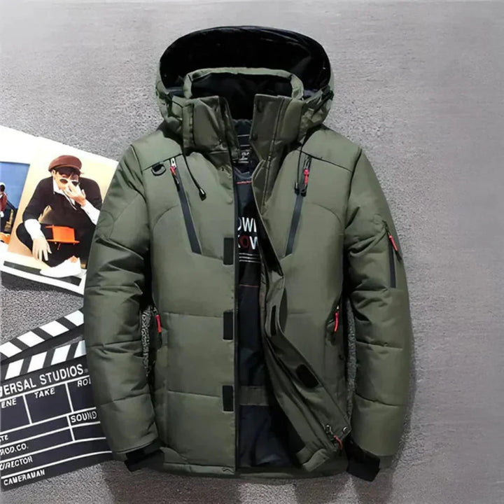 Veste isolante pour homme avec capuche