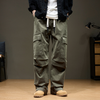 Christian | Pantalons Casual Poche Cargo Large Jambe Homme
