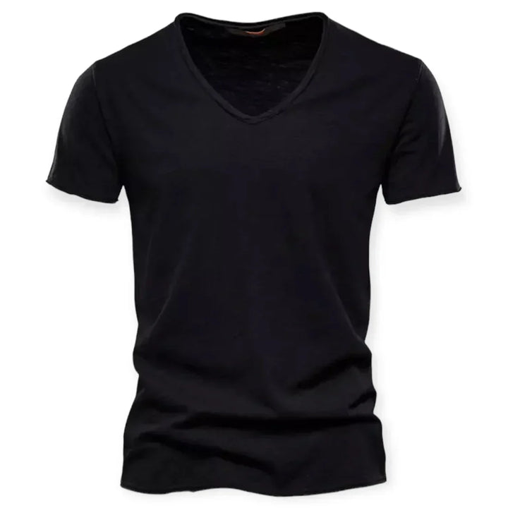 T-shirt V à col en V pour hommes