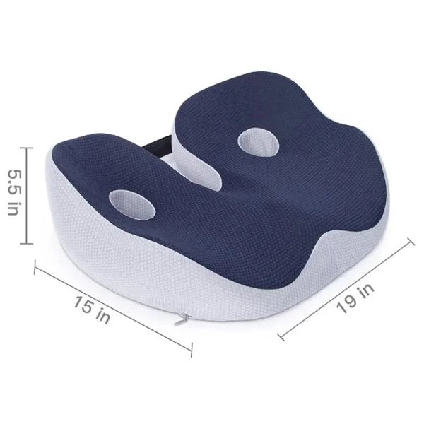 Coussin de siège ajustable en mousse à mémoire de forme pour soulagement des os assis