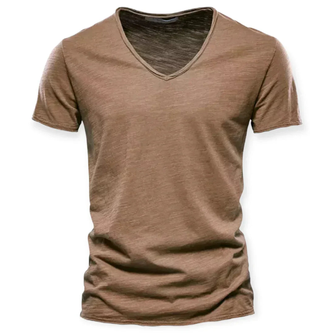 T-shirt V à col en V pour hommes