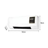 Chauffage et ventilateur mural 2-en-1 – Chauffage rapide et circulation d'air frais