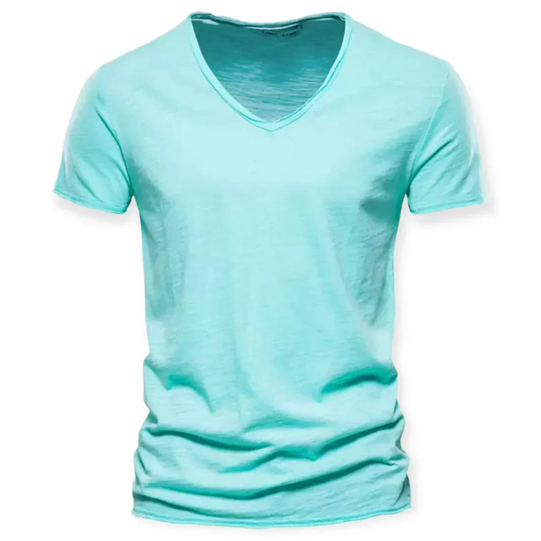 T-shirt V à col en V pour hommes