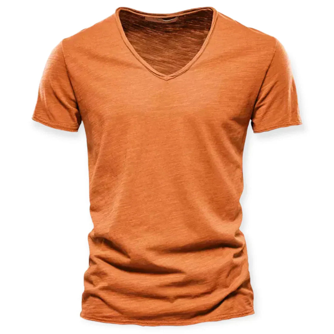 T-shirt V à col en V pour hommes