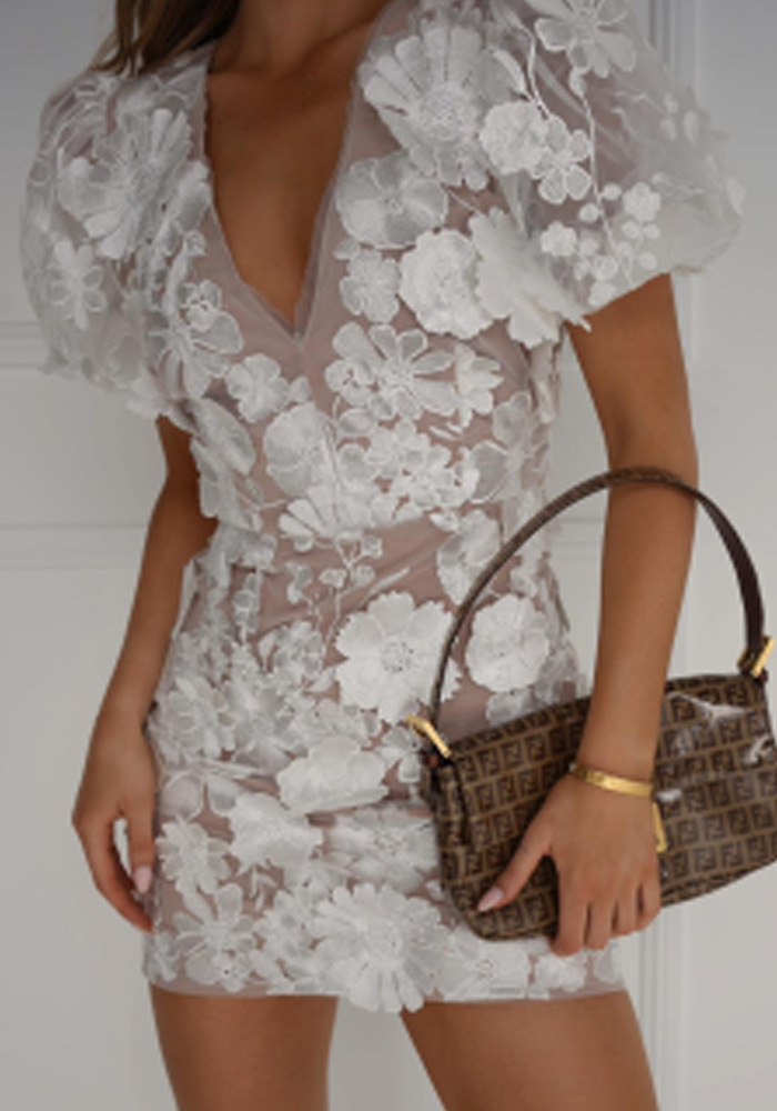 Robe Mini Florale Femme