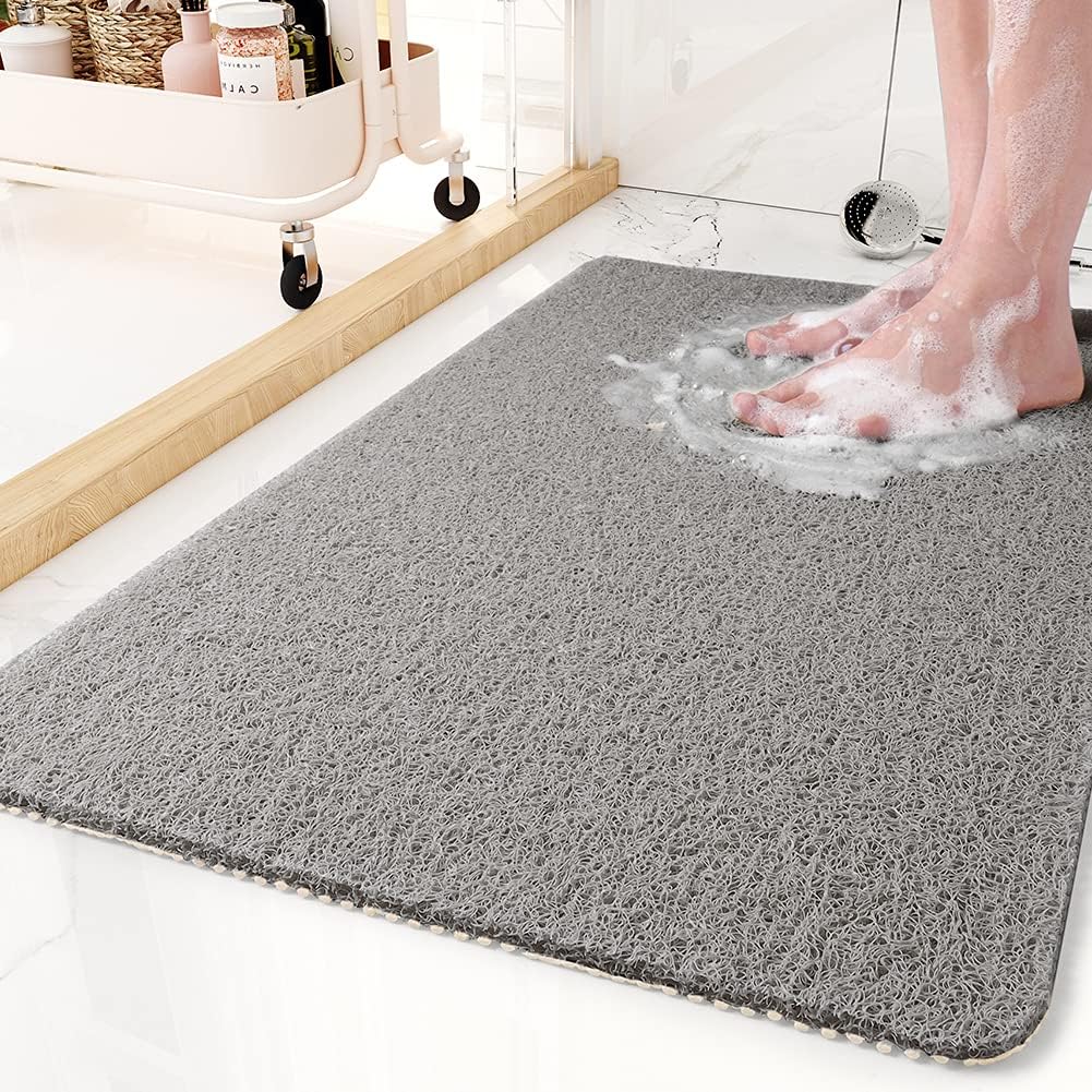 Tapis de Bain PVC Antidérapant avec Surface de Massage Douce