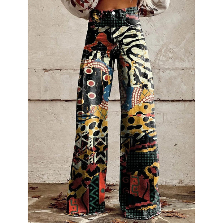 Pantalons Longs pour Femmes – Imprimés Floraux et Unis Ritan