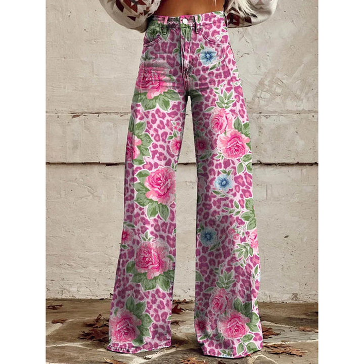 Pantalons Longs pour Femmes – Imprimés Floraux et Unis Ritan