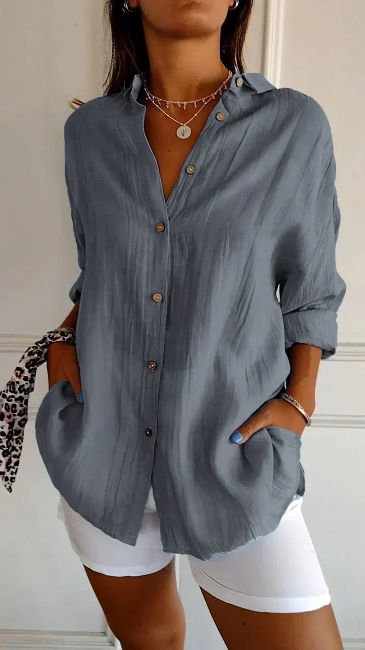 Chemise Bouton-Casual pour Femme