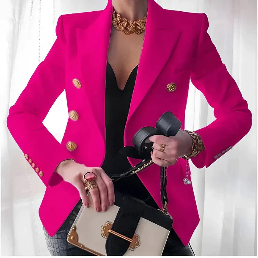 Blazer Femme Inspiré Ancien Taille Classique avec une Touche Contemporaine