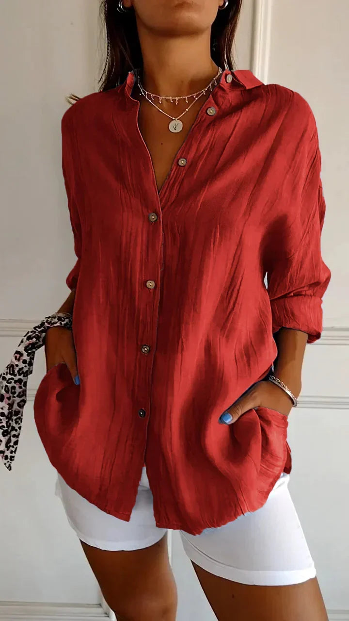Chemise Bouton-Casual pour Femme