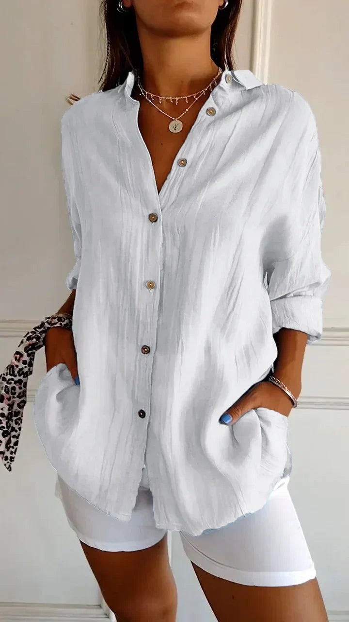 Chemise Bouton-Casual pour Femme