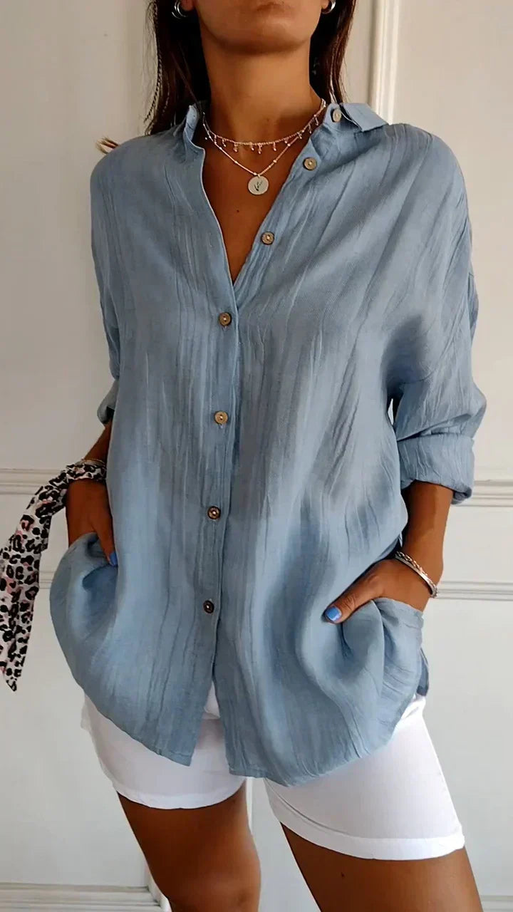 Chemise Bouton-Casual pour Femme